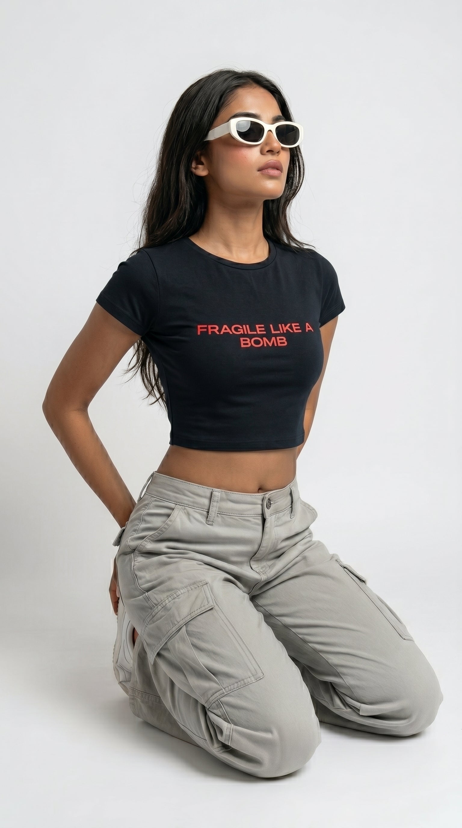 black_model_sitting
